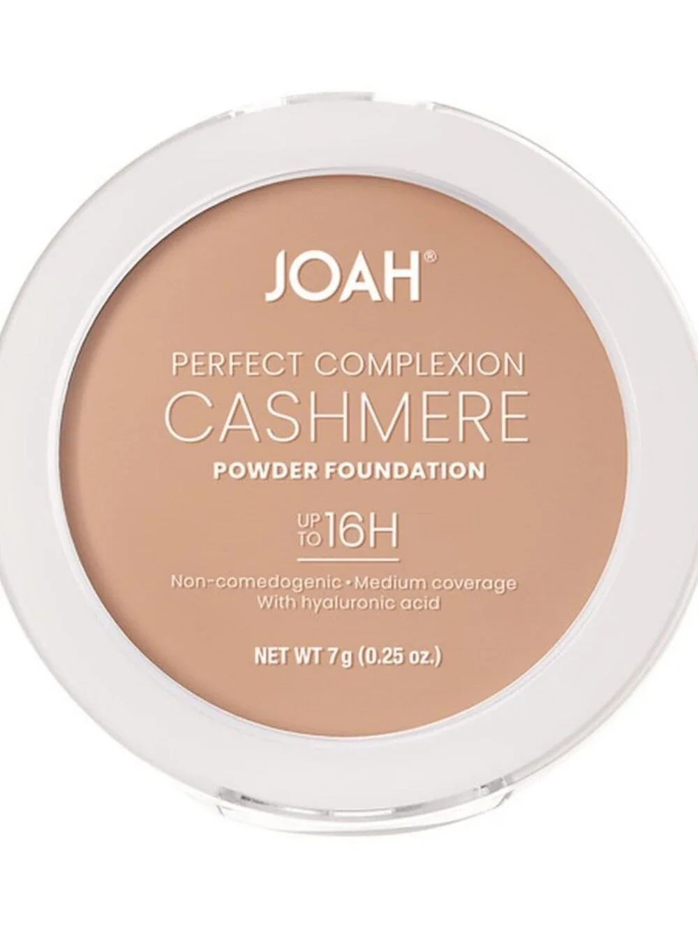 Joah Perfect Complexion Cashmere Powder Foundation, TW050 Tan Warm Undertones